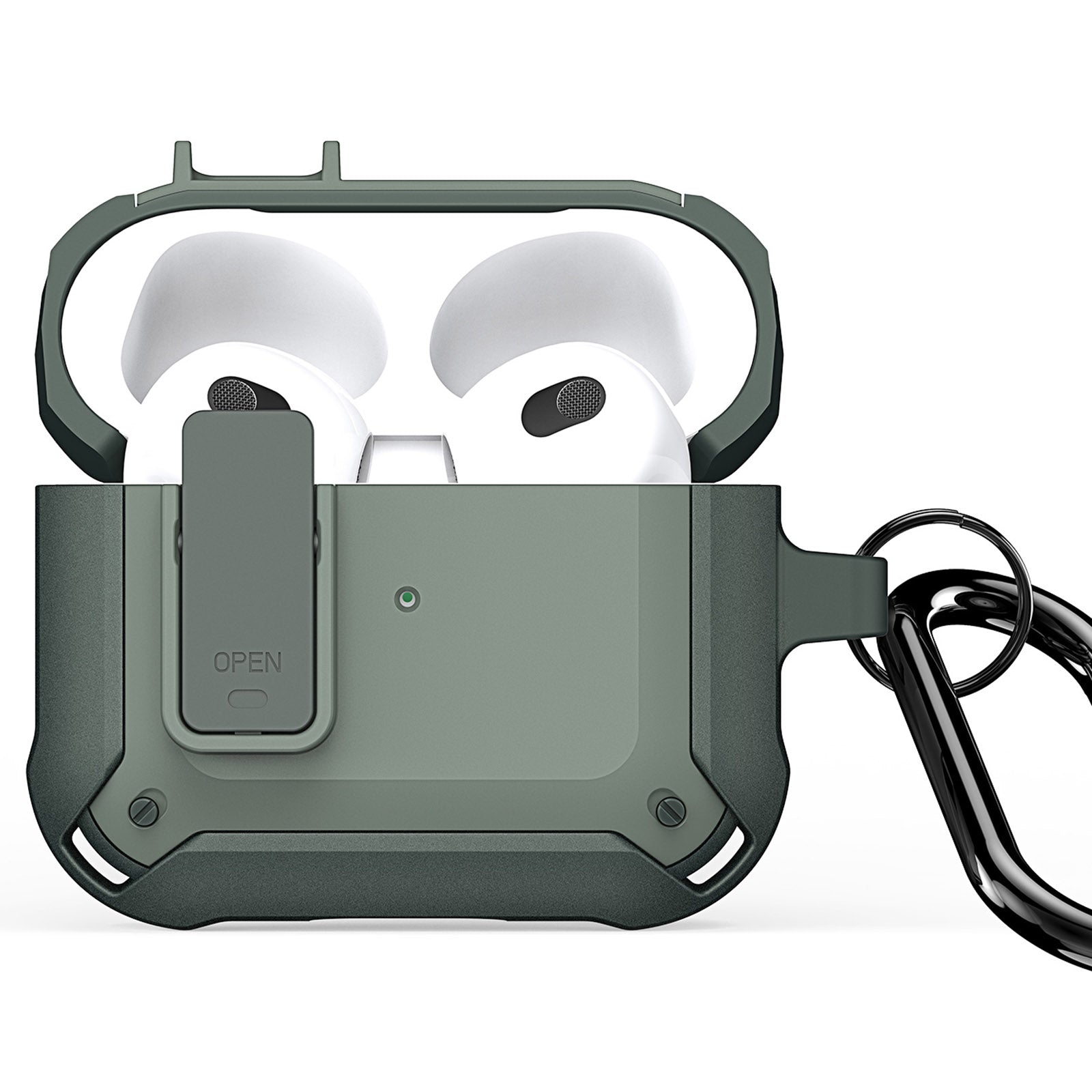 DUX DUCIS PECO Series for Apple AirPods 3 Earbuds Case Full Drop Protection Cover with Keychain DUX DUCIS PECO Series for Apple AirPods 3 Earbuds Case Full Drop Protection Cover with Keychain